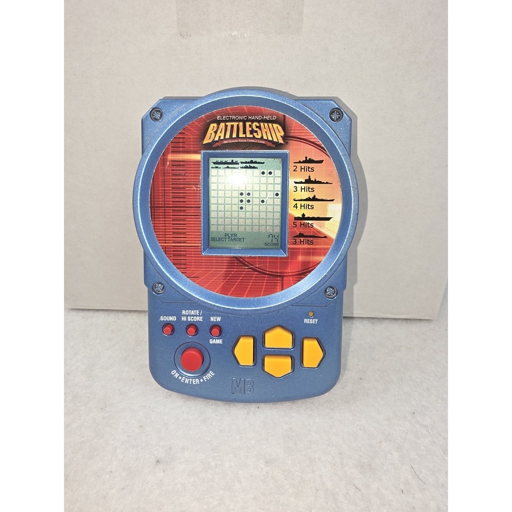 2002 Hand Held Battleship Electronic Handheld‎ Video Game Hasbro Milton Bradley